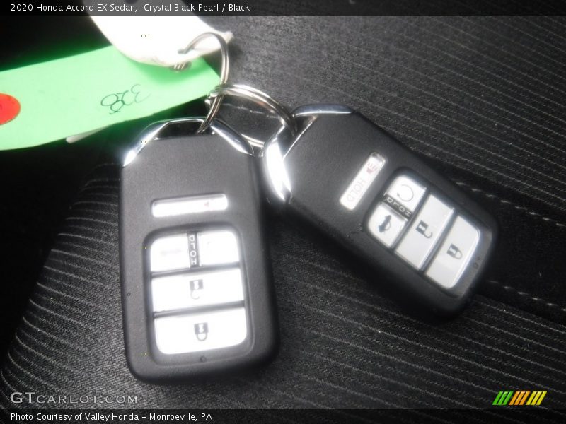 Crystal Black Pearl / Black 2020 Honda Accord EX Sedan