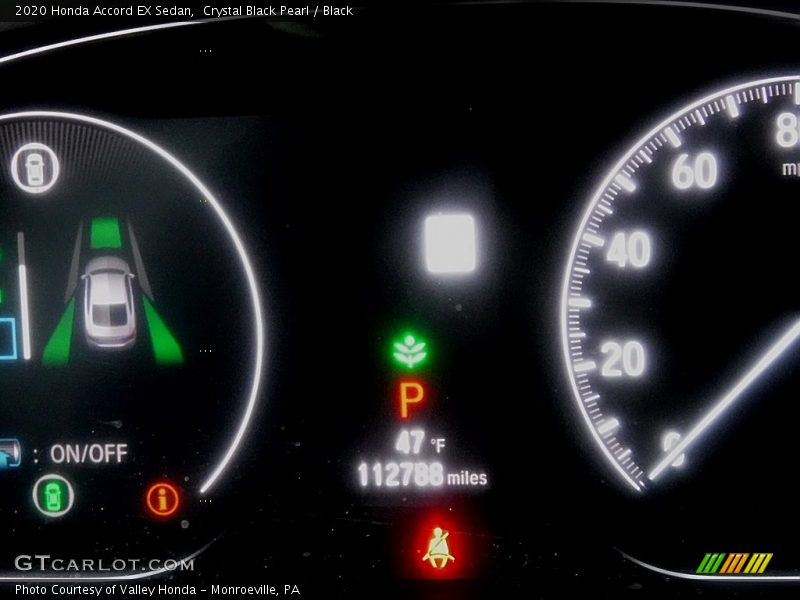 Crystal Black Pearl / Black 2020 Honda Accord EX Sedan