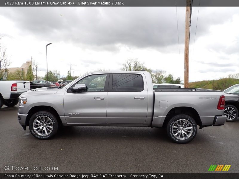 Billet Silver Metallic / Black 2023 Ram 1500 Laramie Crew Cab 4x4