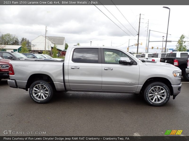 Billet Silver Metallic / Black 2023 Ram 1500 Laramie Crew Cab 4x4