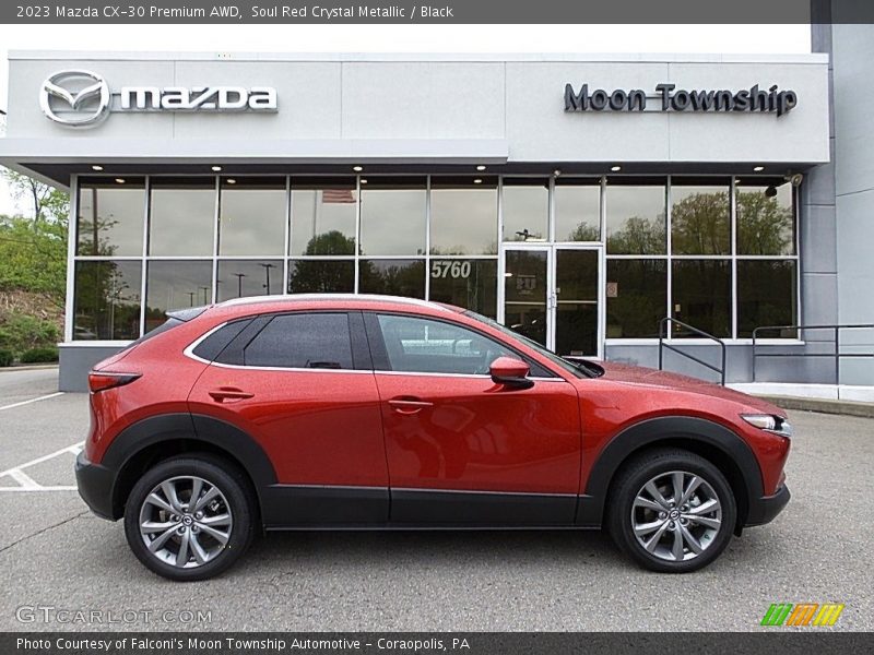 Soul Red Crystal Metallic / Black 2023 Mazda CX-30 Premium AWD