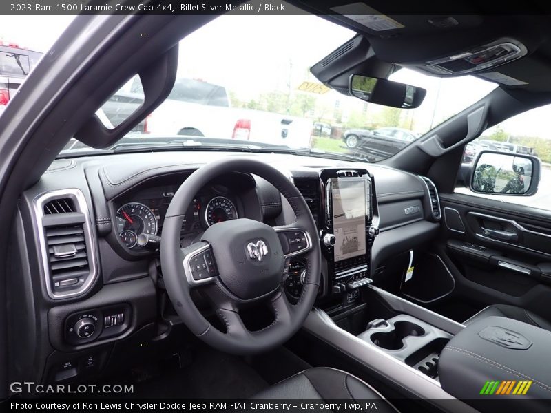 Billet Silver Metallic / Black 2023 Ram 1500 Laramie Crew Cab 4x4