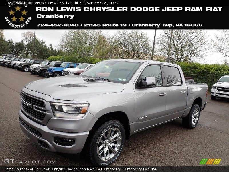 Billet Silver Metallic / Black 2023 Ram 1500 Laramie Crew Cab 4x4