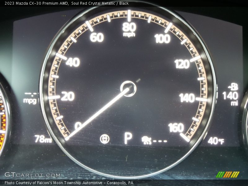 Soul Red Crystal Metallic / Black 2023 Mazda CX-30 Premium AWD