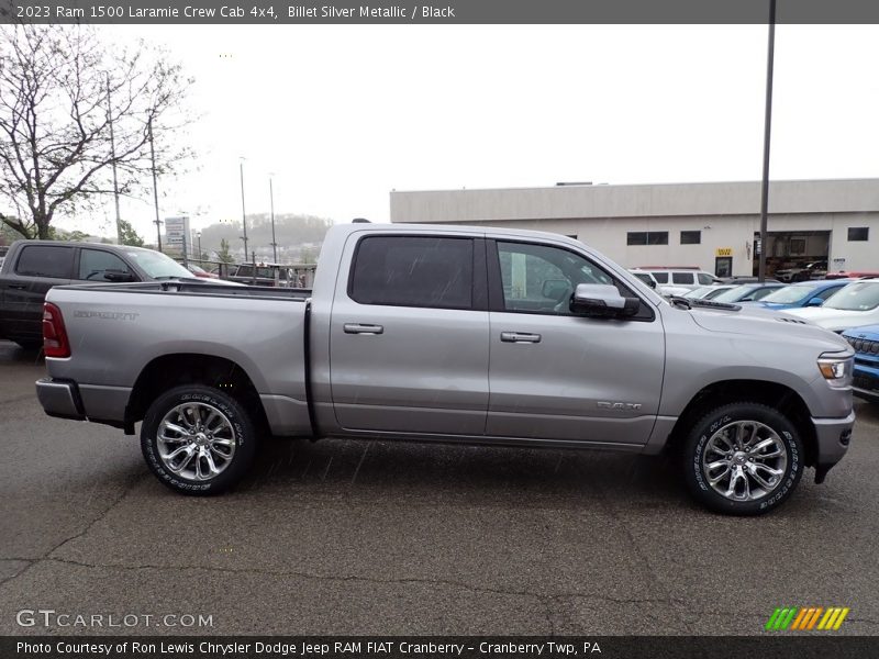 Billet Silver Metallic / Black 2023 Ram 1500 Laramie Crew Cab 4x4