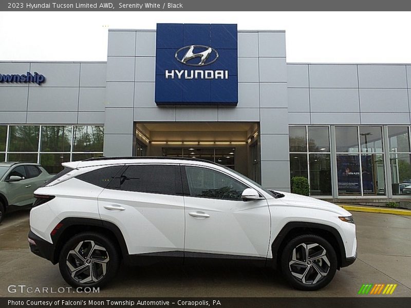 Serenity White / Black 2023 Hyundai Tucson Limited AWD