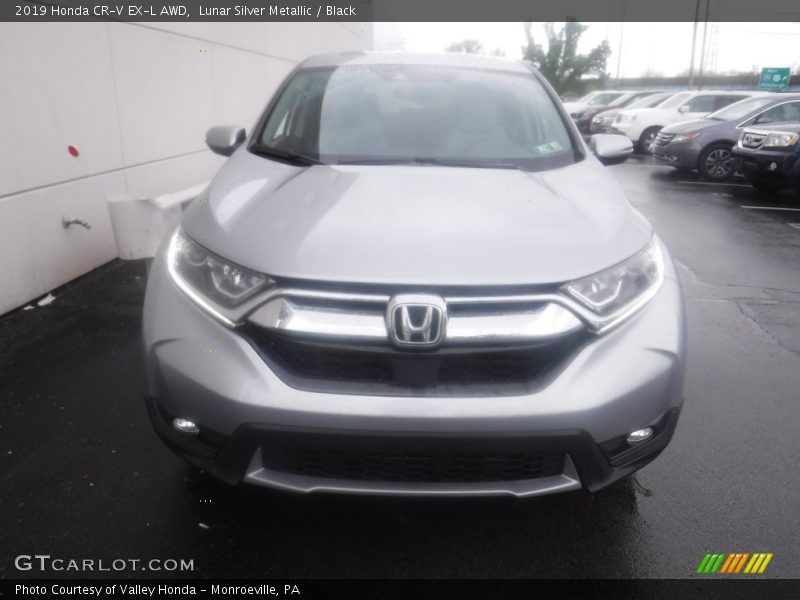 Lunar Silver Metallic / Black 2019 Honda CR-V EX-L AWD