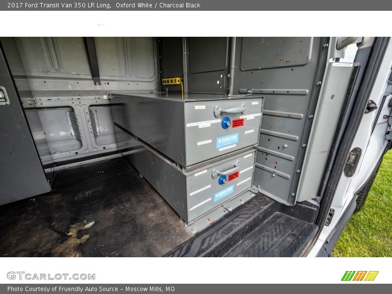 Oxford White / Charcoal Black 2017 Ford Transit Van 350 LR Long