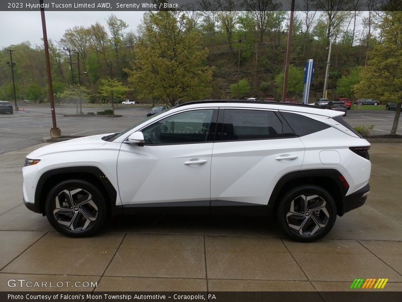 Serenity White / Black 2023 Hyundai Tucson Limited AWD