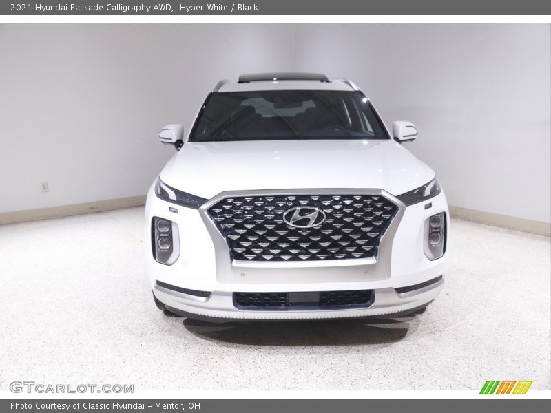 Hyper White / Black 2021 Hyundai Palisade Calligraphy AWD