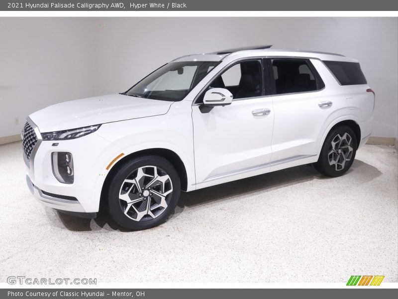 Hyper White / Black 2021 Hyundai Palisade Calligraphy AWD