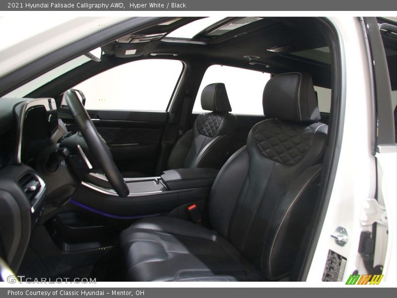 Hyper White / Black 2021 Hyundai Palisade Calligraphy AWD