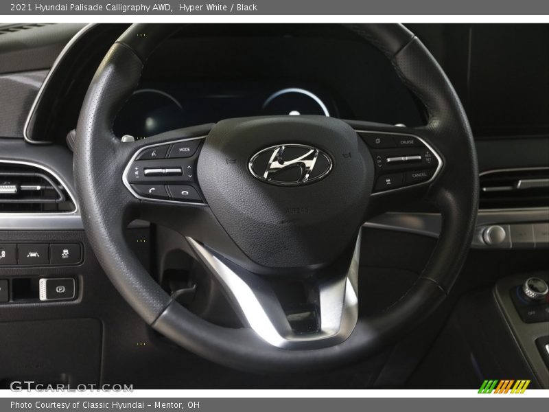 Hyper White / Black 2021 Hyundai Palisade Calligraphy AWD