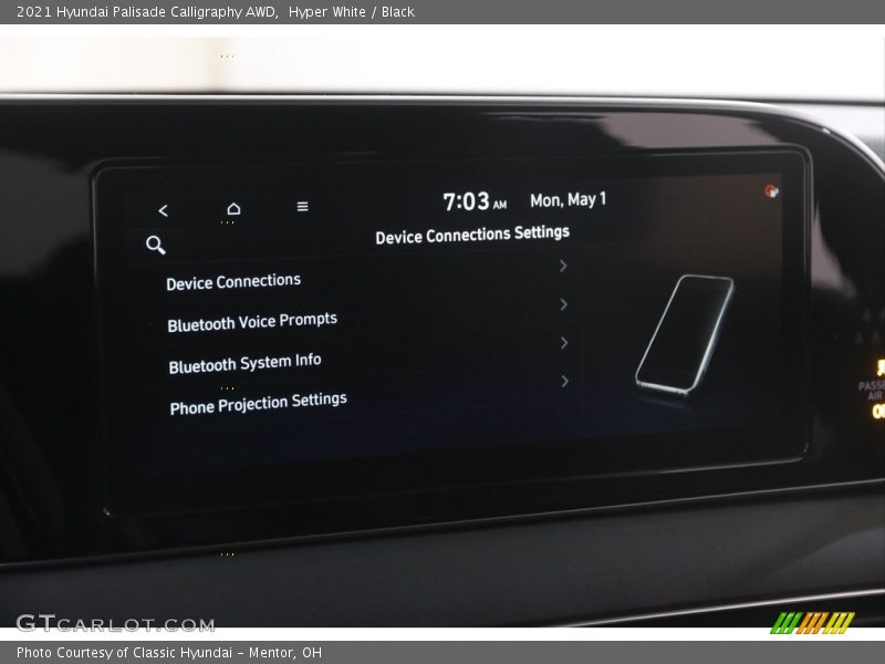Hyper White / Black 2021 Hyundai Palisade Calligraphy AWD