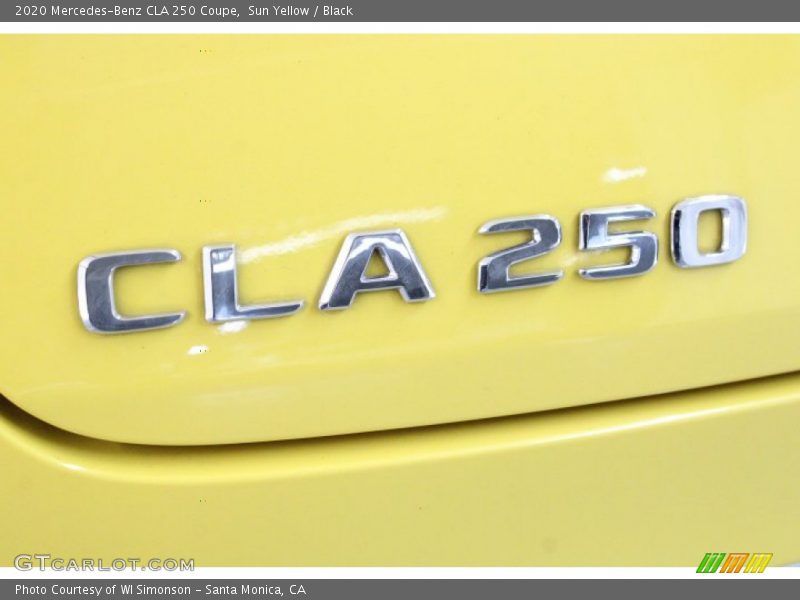 Sun Yellow / Black 2020 Mercedes-Benz CLA 250 Coupe