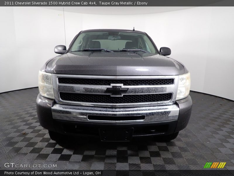 Taupe Gray Metallic / Ebony 2011 Chevrolet Silverado 1500 Hybrid Crew Cab 4x4