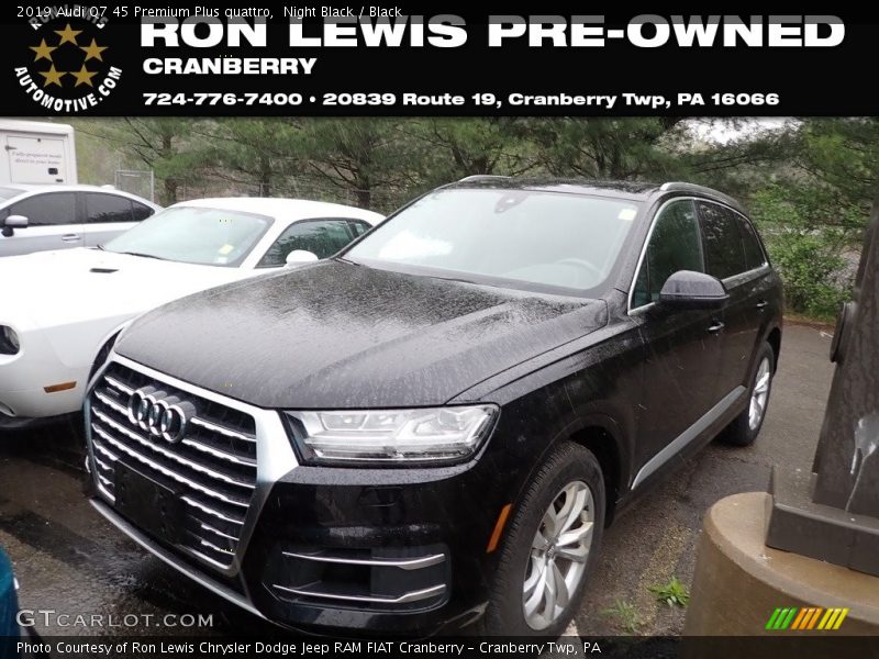 Night Black / Black 2019 Audi Q7 45 Premium Plus quattro
