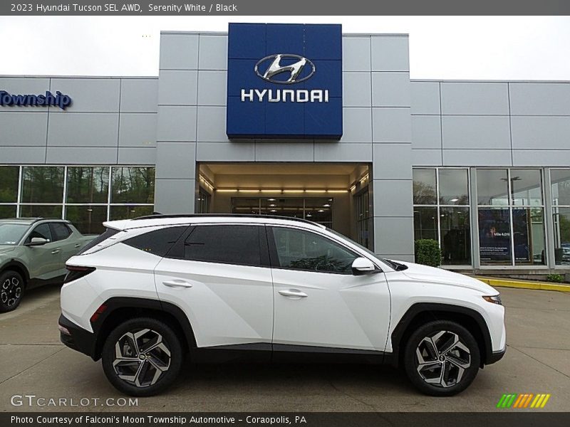Serenity White / Black 2023 Hyundai Tucson SEL AWD