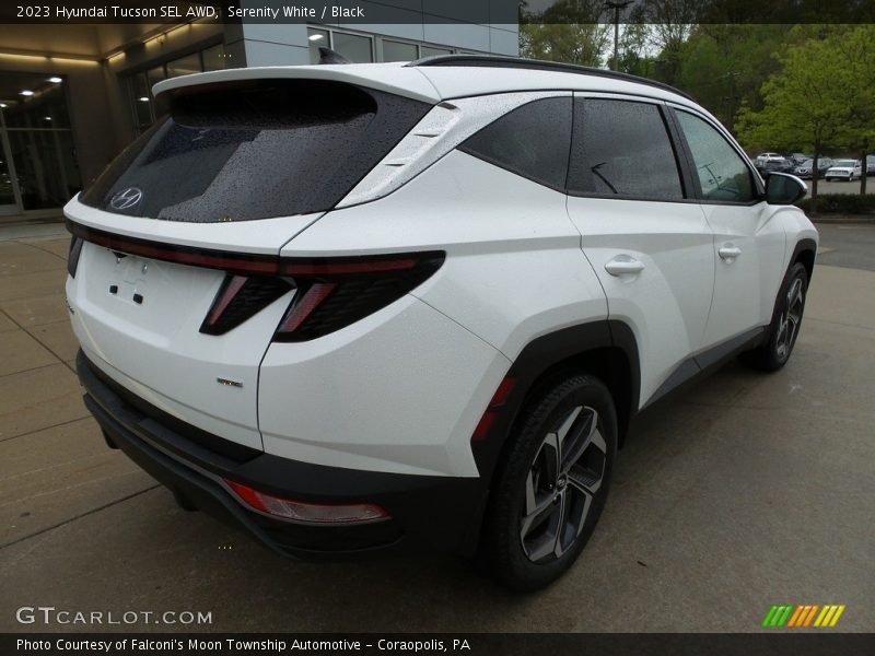 Serenity White / Black 2023 Hyundai Tucson SEL AWD