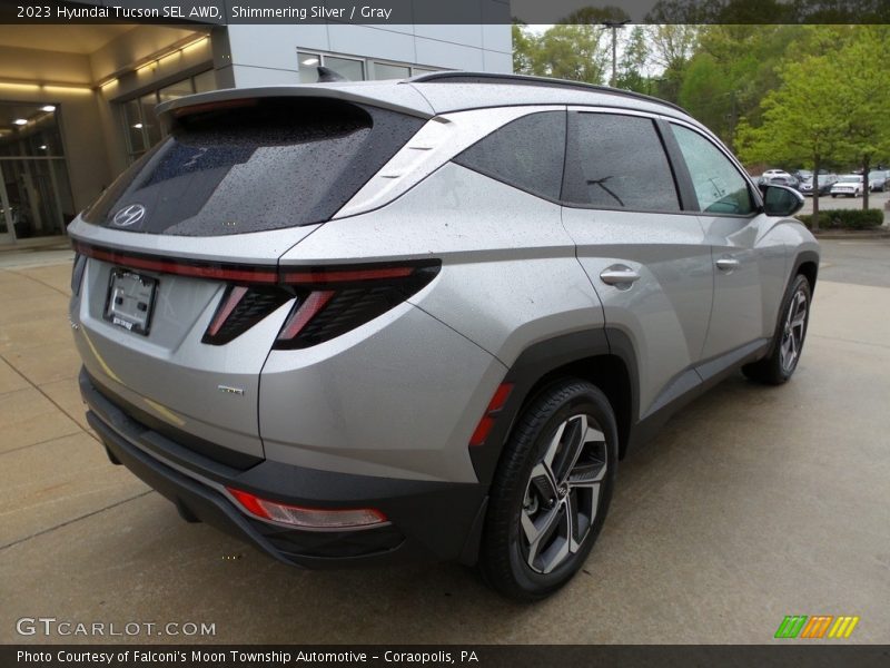 Shimmering Silver / Gray 2023 Hyundai Tucson SEL AWD