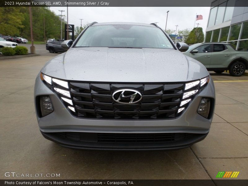 Shimmering Silver / Gray 2023 Hyundai Tucson SEL AWD