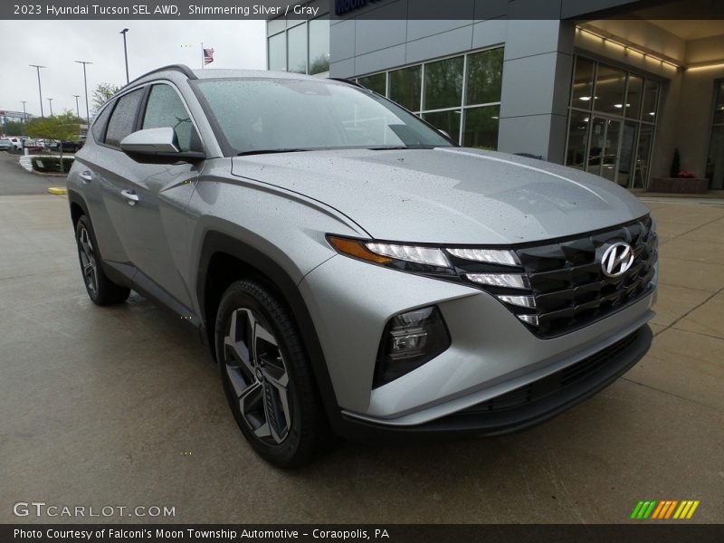 Shimmering Silver / Gray 2023 Hyundai Tucson SEL AWD