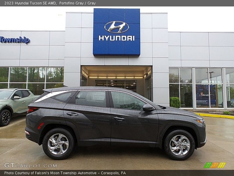 Portofino Gray / Gray 2023 Hyundai Tucson SE AWD