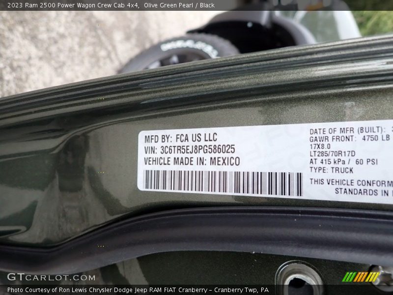 Olive Green Pearl / Black 2023 Ram 2500 Power Wagon Crew Cab 4x4