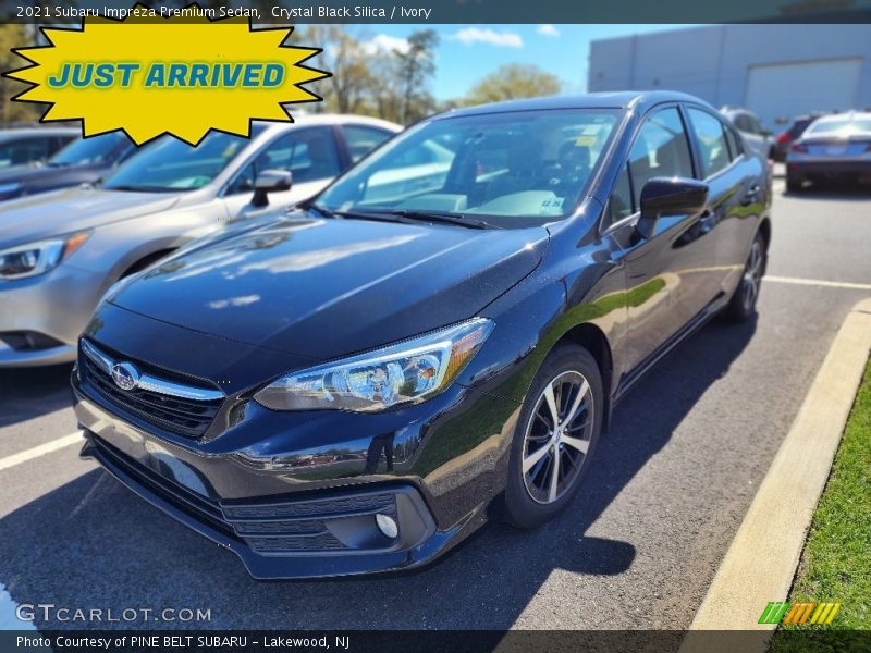 Crystal Black Silica / Ivory 2021 Subaru Impreza Premium Sedan