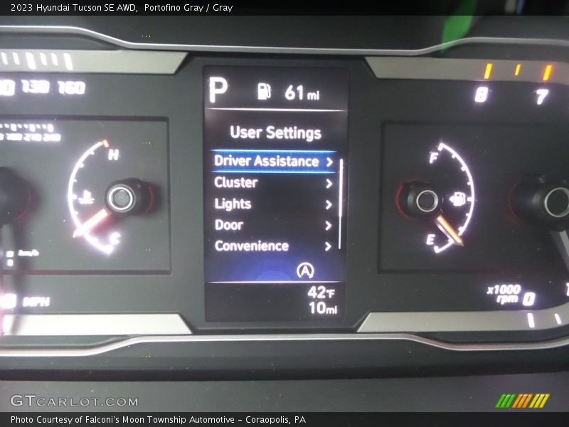 Portofino Gray / Gray 2023 Hyundai Tucson SE AWD