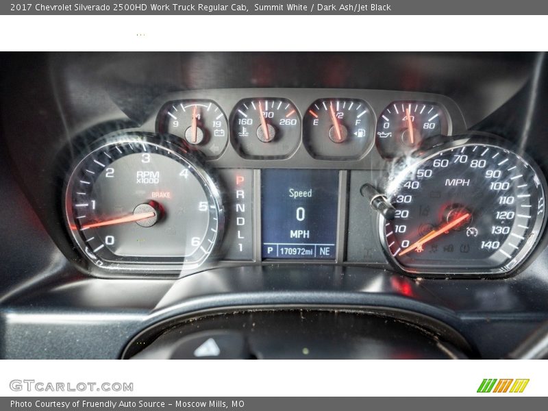 Summit White / Dark Ash/Jet Black 2017 Chevrolet Silverado 2500HD Work Truck Regular Cab