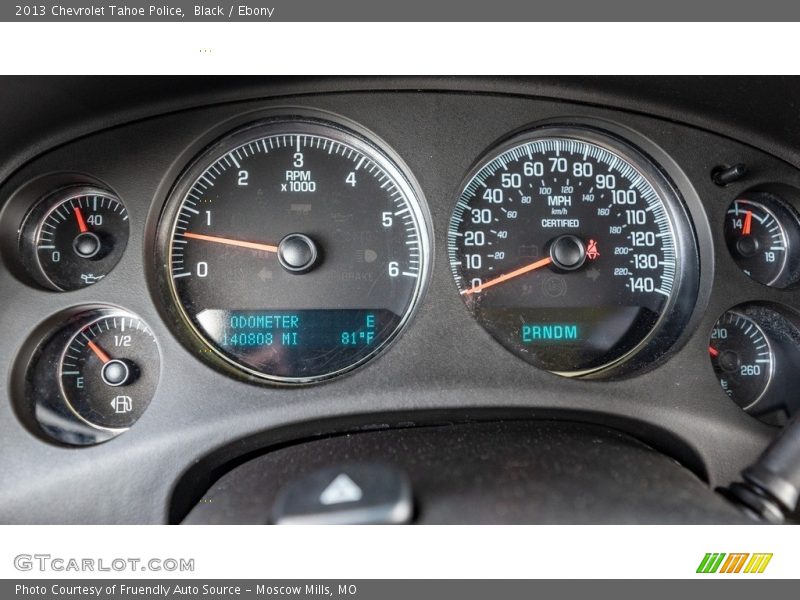  2013 Tahoe Police Police Gauges