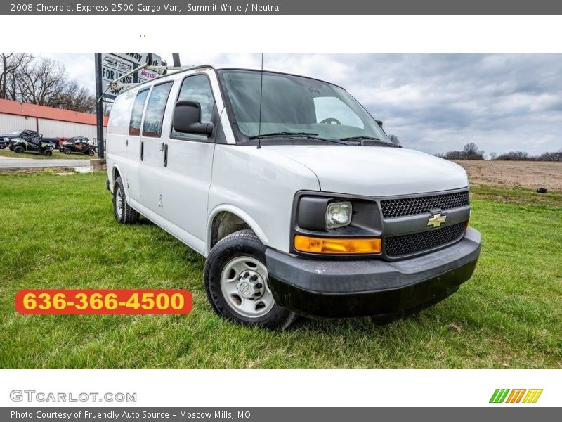 Summit White / Neutral 2008 Chevrolet Express 2500 Cargo Van