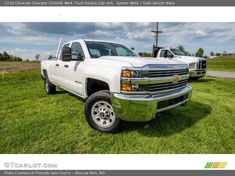 Summit White / Dark Ash/Jet Black 2018 Chevrolet Silverado 3500HD Work Truck Double Cab 4x4