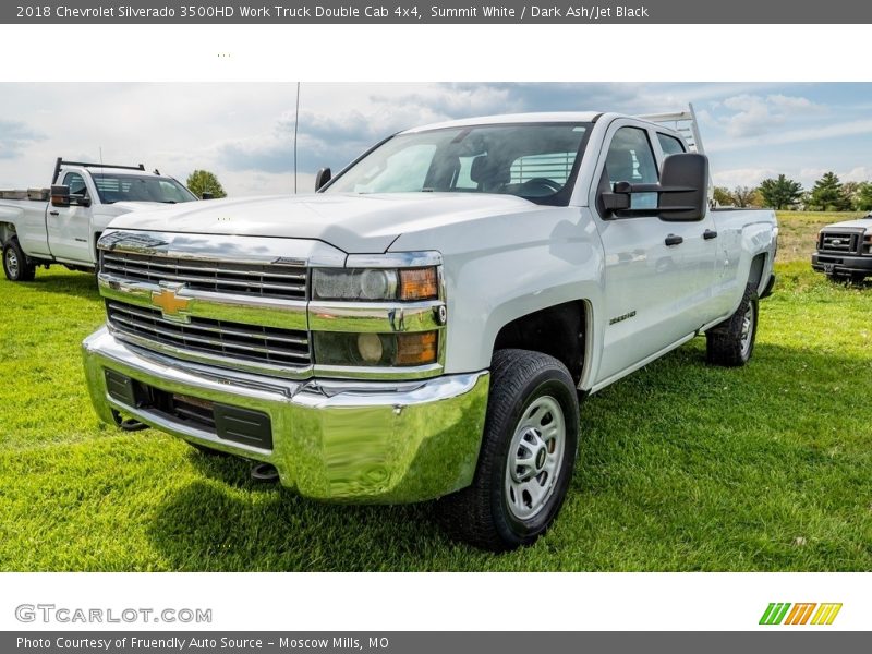 Summit White / Dark Ash/Jet Black 2018 Chevrolet Silverado 3500HD Work Truck Double Cab 4x4