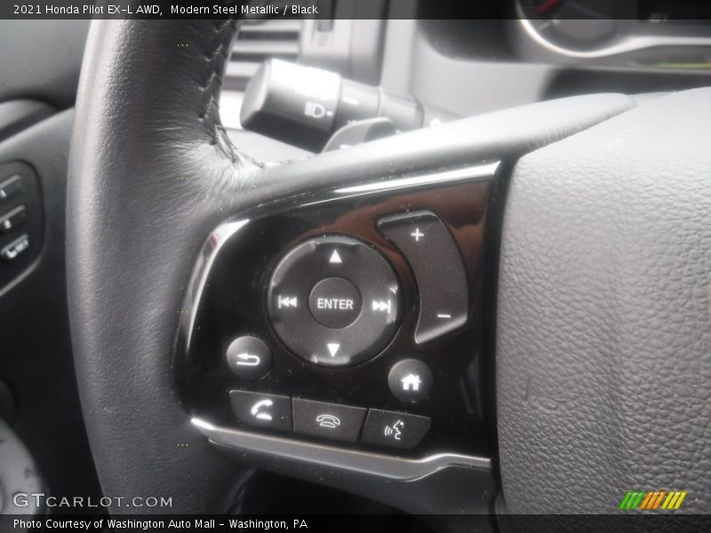 Modern Steel Metallic / Black 2021 Honda Pilot EX-L AWD
