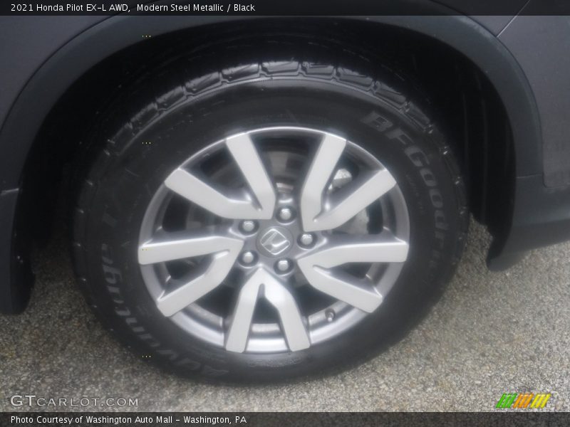 Modern Steel Metallic / Black 2021 Honda Pilot EX-L AWD