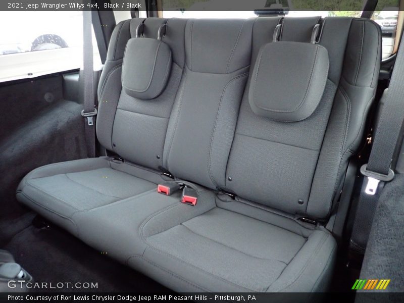 Rear Seat of 2021 Wrangler Willys 4x4