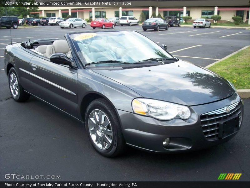Graphite Metallic / Taupe 2004 Chrysler Sebring Limited Convertible