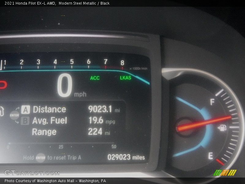 Modern Steel Metallic / Black 2021 Honda Pilot EX-L AWD
