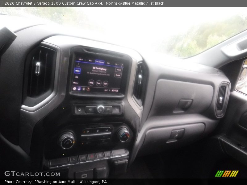 Northsky Blue Metallic / Jet Black 2020 Chevrolet Silverado 1500 Custom Crew Cab 4x4
