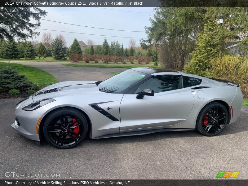 Blade Silver Metallic / Jet Black 2014 Chevrolet Corvette Stingray Coupe Z51