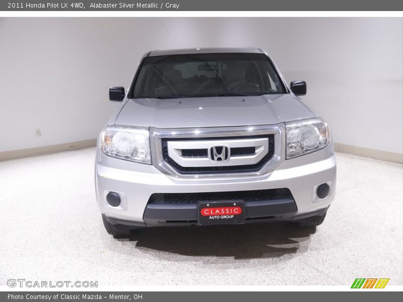 Alabaster Silver Metallic / Gray 2011 Honda Pilot LX 4WD