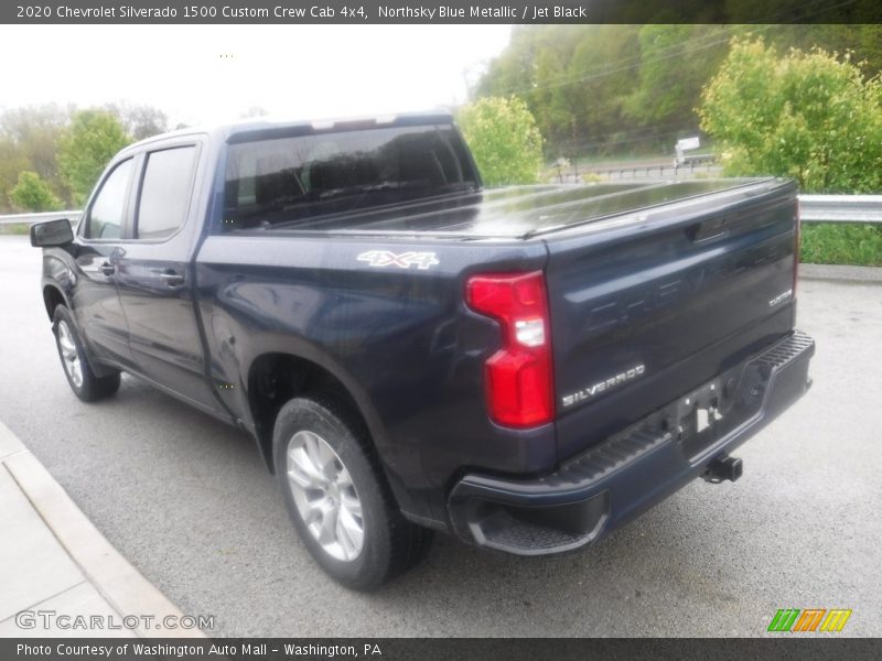 Northsky Blue Metallic / Jet Black 2020 Chevrolet Silverado 1500 Custom Crew Cab 4x4