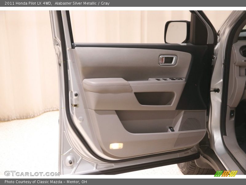Alabaster Silver Metallic / Gray 2011 Honda Pilot LX 4WD