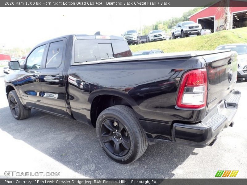 Diamond Black Crystal Pearl / Black 2020 Ram 1500 Big Horn Night Edition Quad Cab 4x4