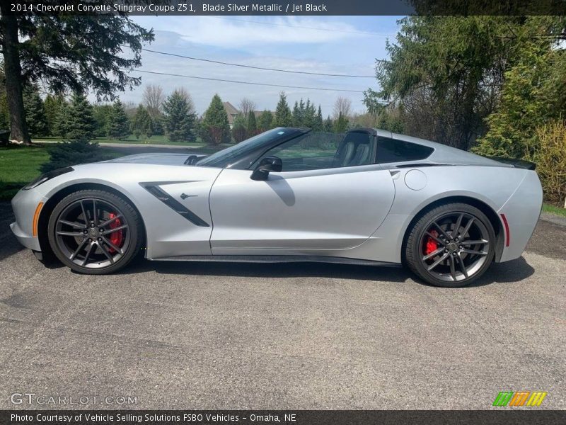 Blade Silver Metallic / Jet Black 2014 Chevrolet Corvette Stingray Coupe Z51