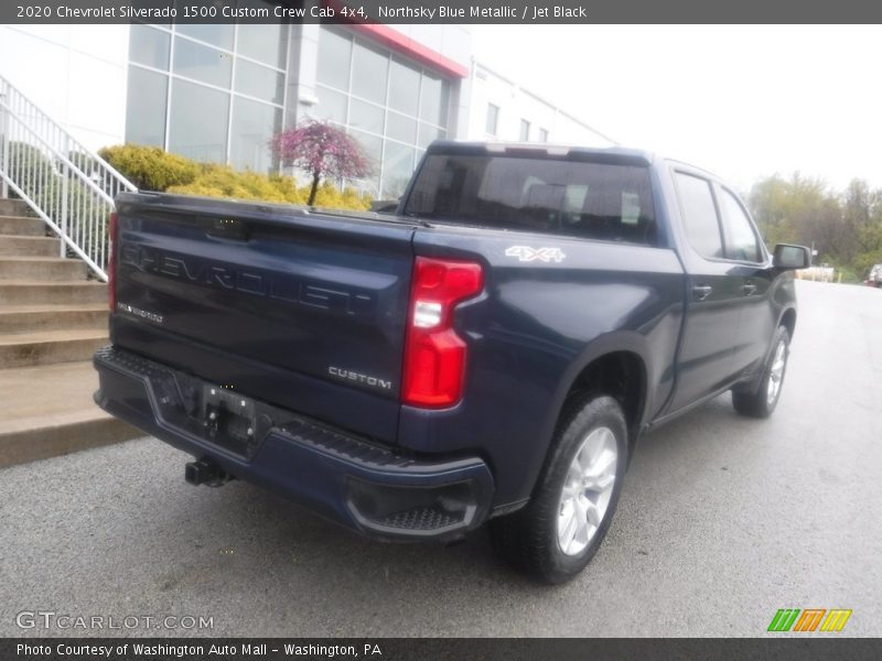 Northsky Blue Metallic / Jet Black 2020 Chevrolet Silverado 1500 Custom Crew Cab 4x4