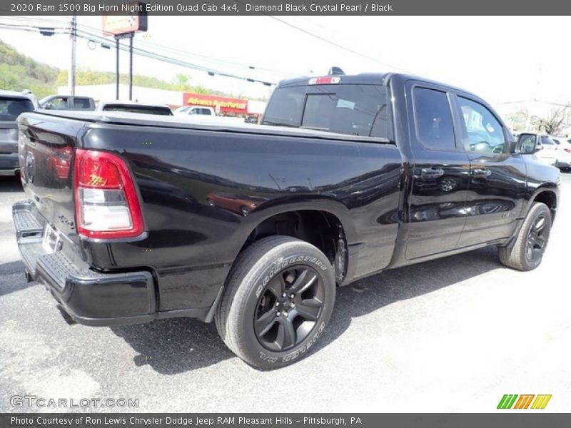 Diamond Black Crystal Pearl / Black 2020 Ram 1500 Big Horn Night Edition Quad Cab 4x4