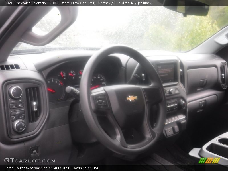 Northsky Blue Metallic / Jet Black 2020 Chevrolet Silverado 1500 Custom Crew Cab 4x4